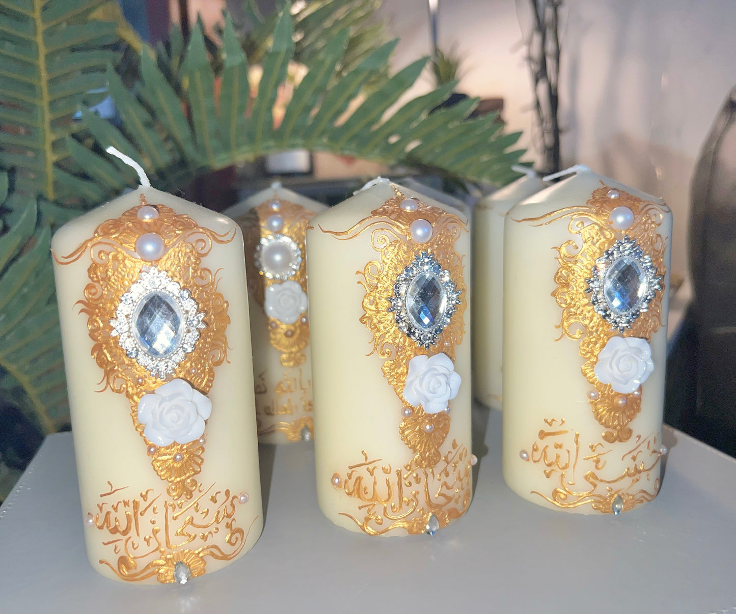 Islamic Verse Intricate Candle (individual)