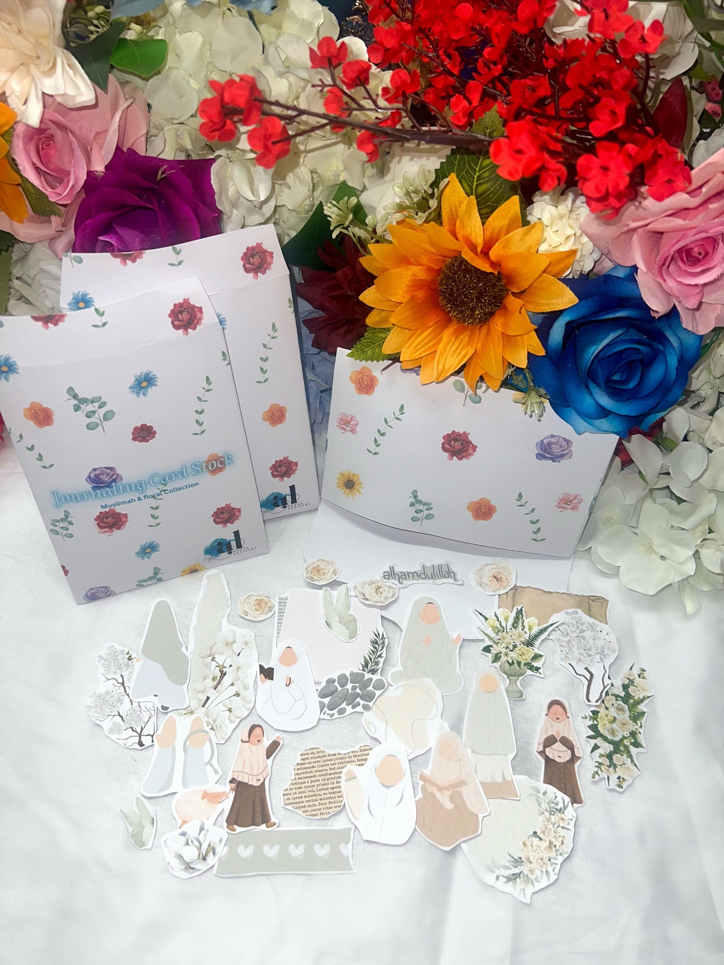 Journaling Card Stock - muslimah& florals