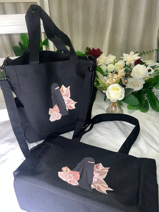 Black Winter Tote Style