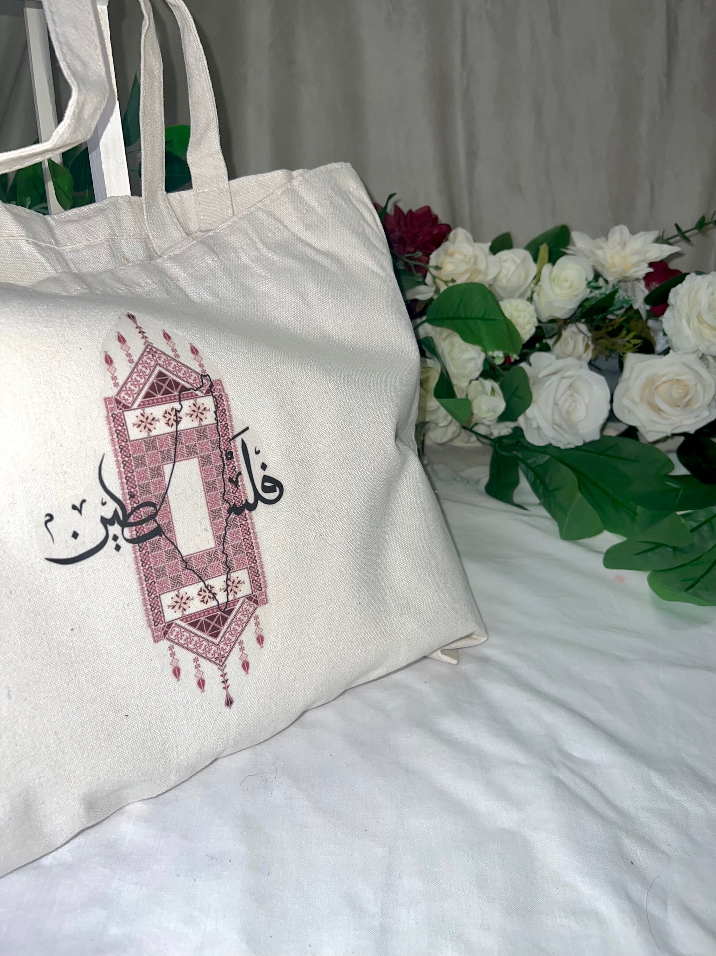 Tatreez Falasteen Tote Bag