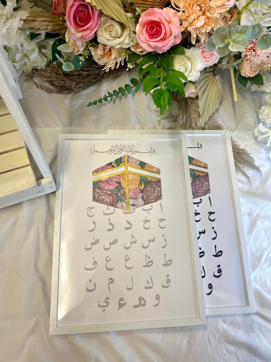 Islamic Alphabet - Kabaa Print