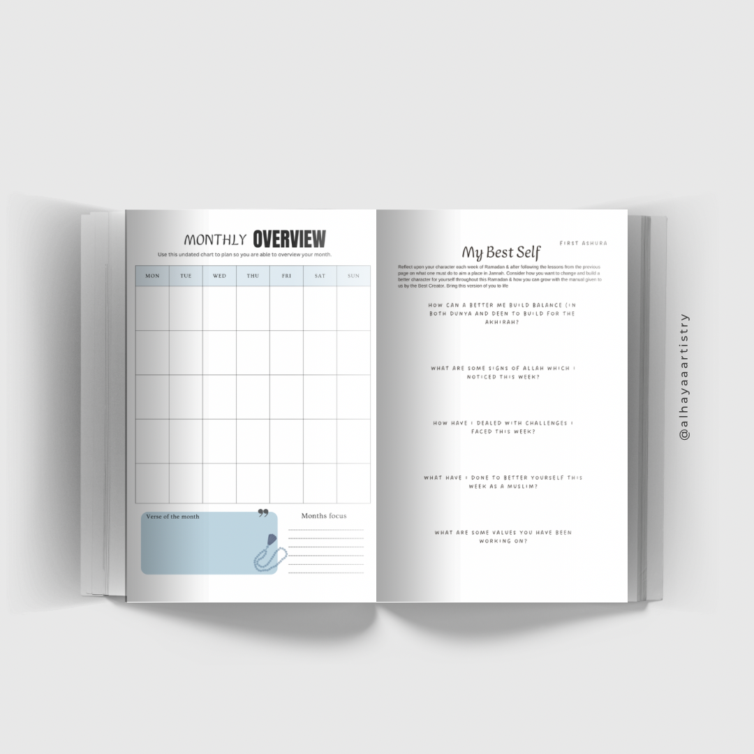 Kheir Journal - 12 month Planner