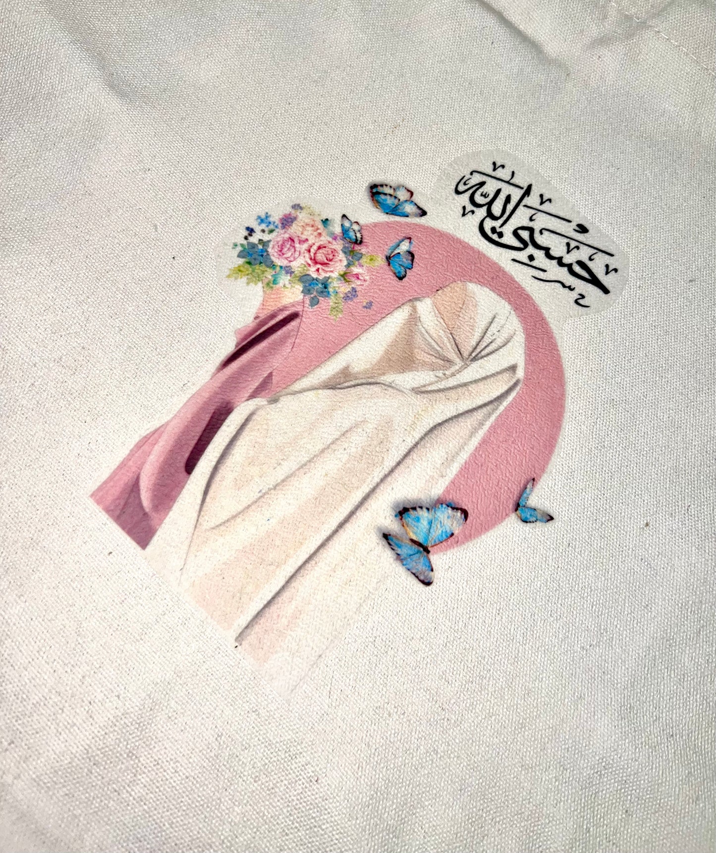 Niqab Floral HasbiAllah Tote Bag